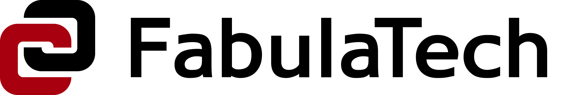 FabulaTech logo, printable (png 1900x320)