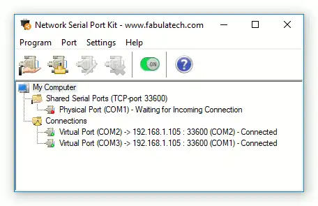 Network Serial Port Kit - Share and access any serial