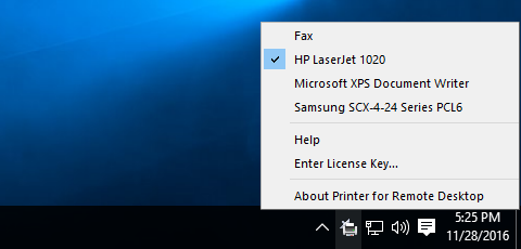 Printer for Remote Desktop