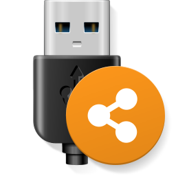 USB over Network icon, large (png 256x256)