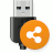 USB over Network icon, small (gif 48x48)