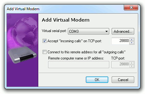 Add Virtual Modem