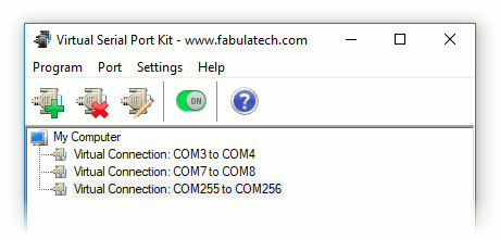 Virtual null modem Virtual null modem