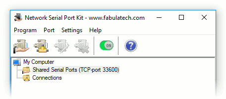 Network Serial Port Kit Toolbar