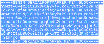 Select License Key