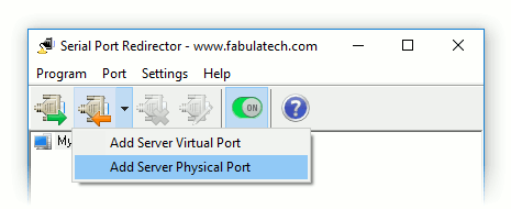 Serial Port Redirector Toolbar