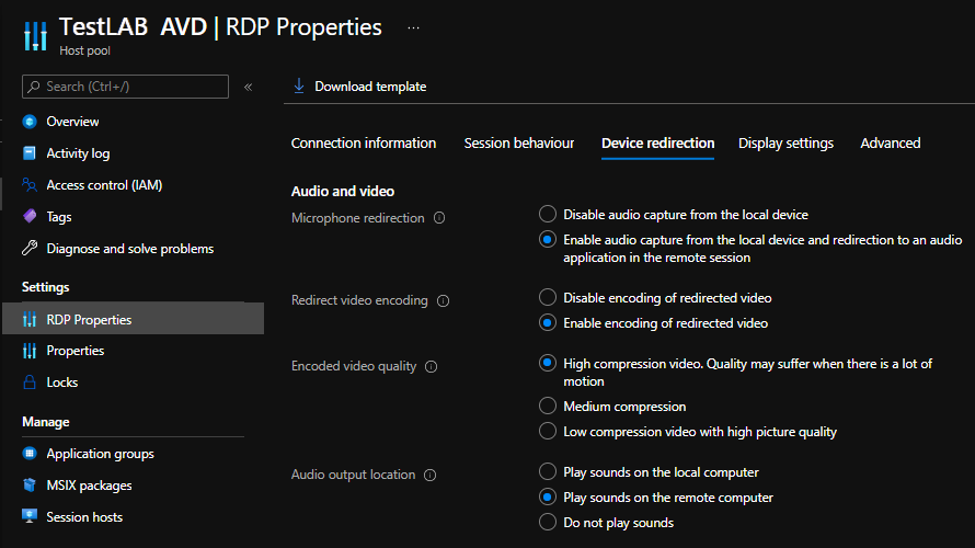 Configure msrdcw