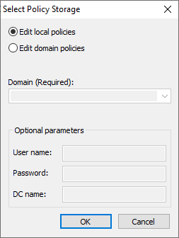 Select Policy Storage