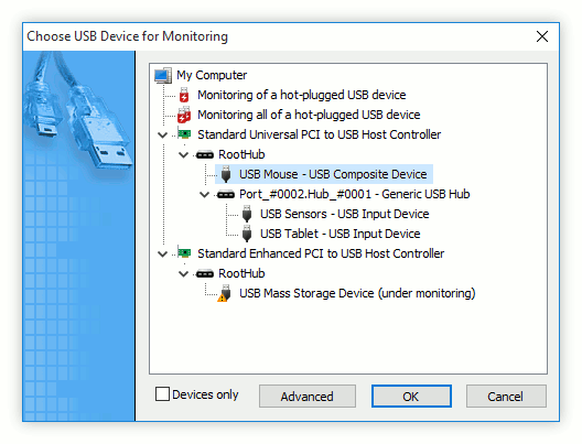 Choosing USB Device Manually