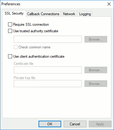 SSL Settings