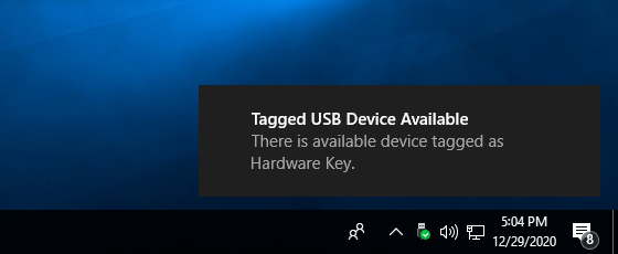 Tagged Devices Notification