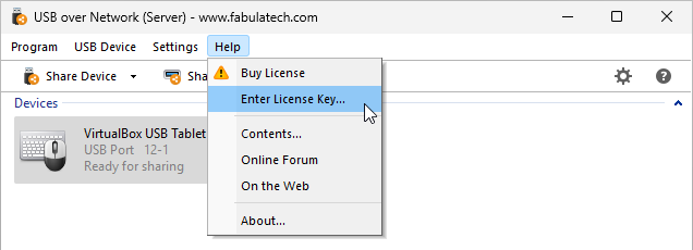 Enter License Key
