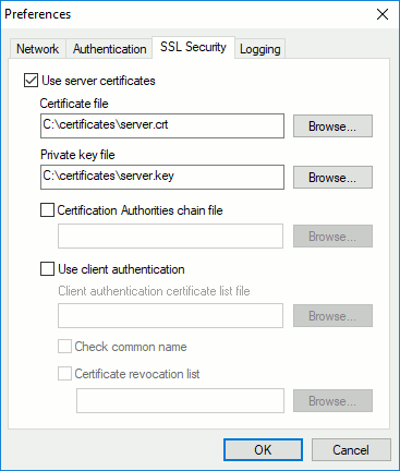 SSL Settings