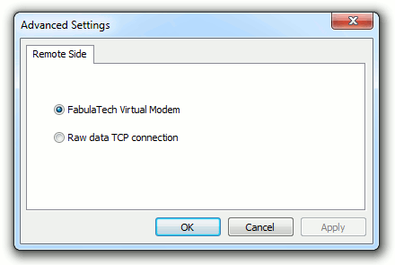 COM-port Advanced Settings